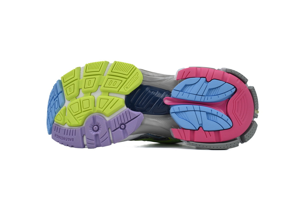 Balenciaga Runner White Yellow Purple 677403 W3RBB 9069