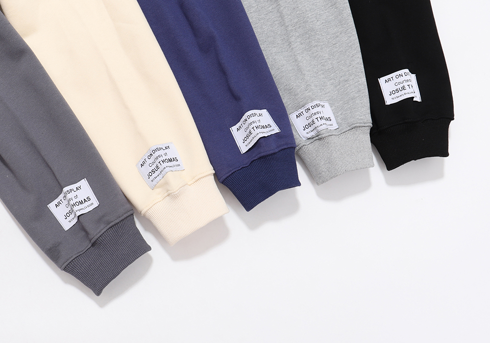 Gallery Dept Hoodie With Hat White Purple Black Grey