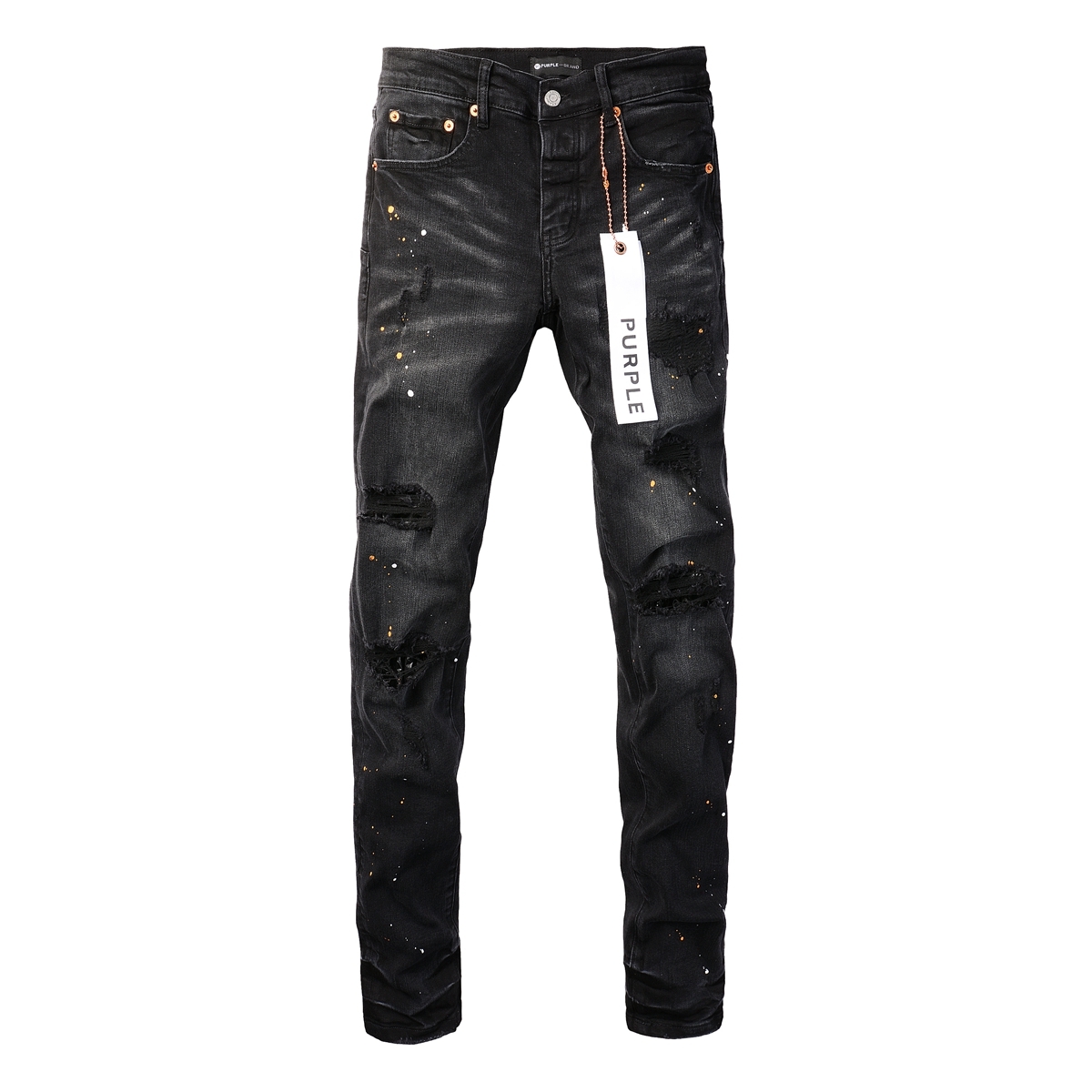 Purple Jeans Spotted Black 005