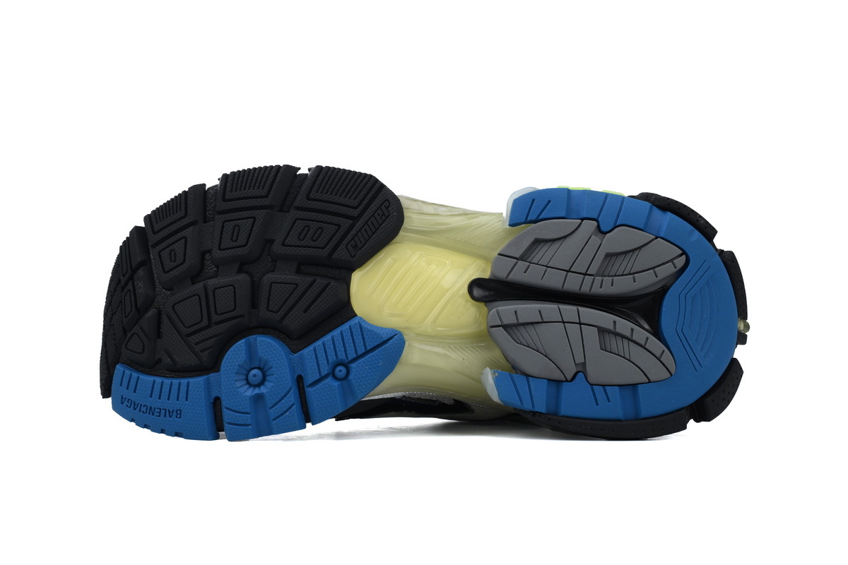 Balenciaga Runner Sneaker Grey Blue Green 677403 W3RB5 5179