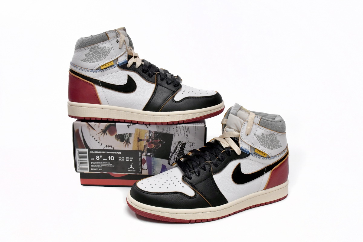 Union X Air Jordan 1 OG Hi Retro Black Toe BV1300-106