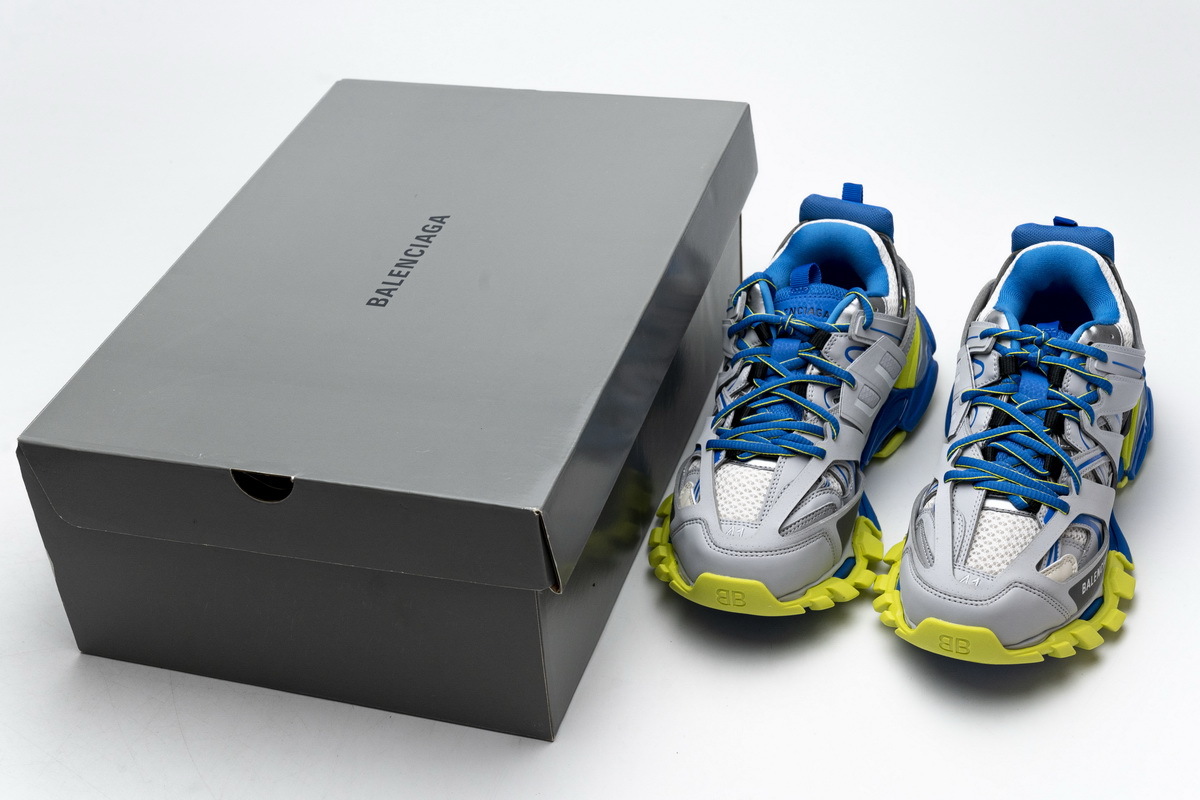 Balenciaga Track Tess S Grey Blue Yellow 542023 W1GB9 6509