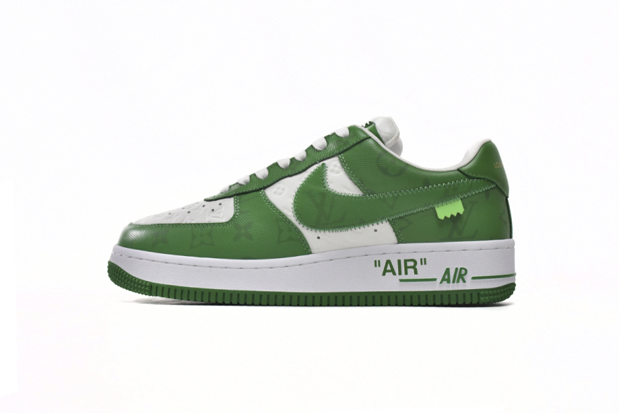 Louis Vuitton Nike Air Force 1 Low By Virgil Abloh White Green
