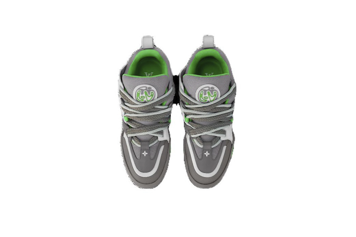 Louis Vuitton Skate Sneaker Grey Green 1ABZ4R