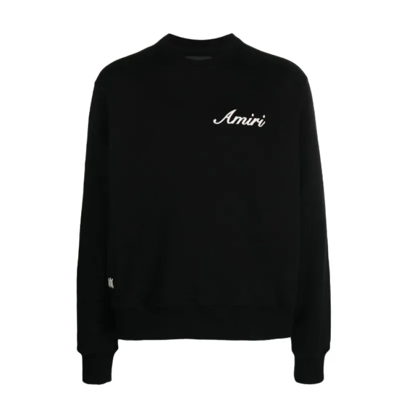Ami Logo-Embroidered Cotton Sweatshirt