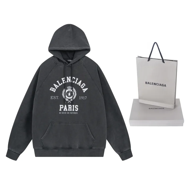 Balenciaga Hoodie Dark Grey