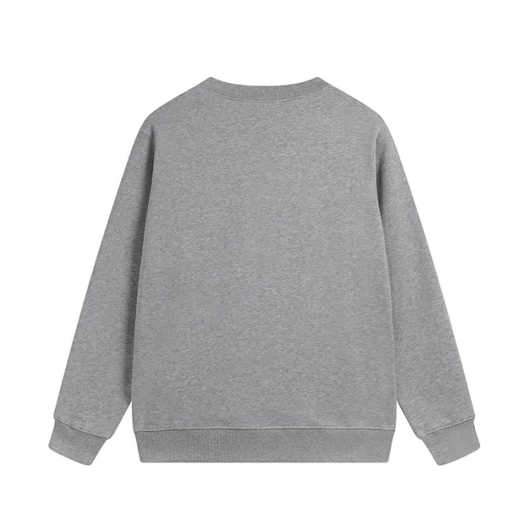 BAPE Printed Letter Crew-neck Hoodie Black & Grey