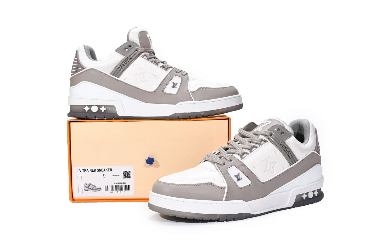 Louis Vuitton Trainer Grey White VL1210
