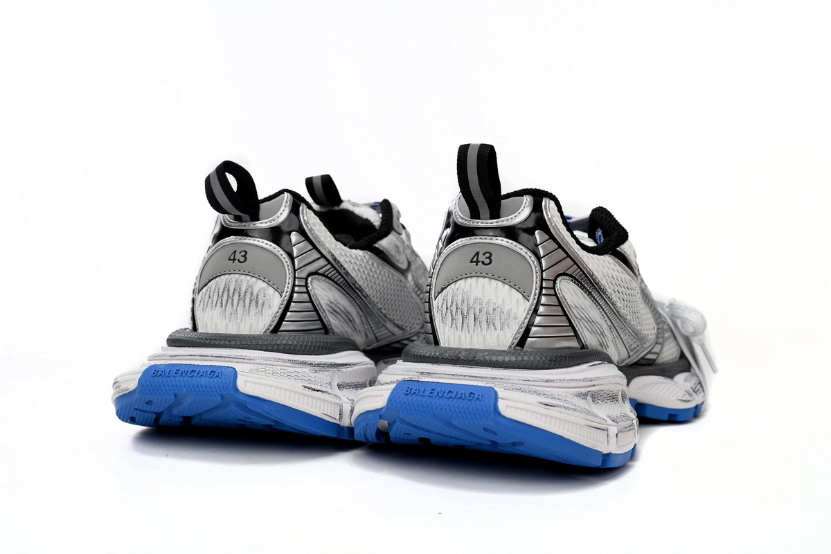 Balenciaga 3XL Sneaker in Black And White Blue 734734 W3RB7 0226