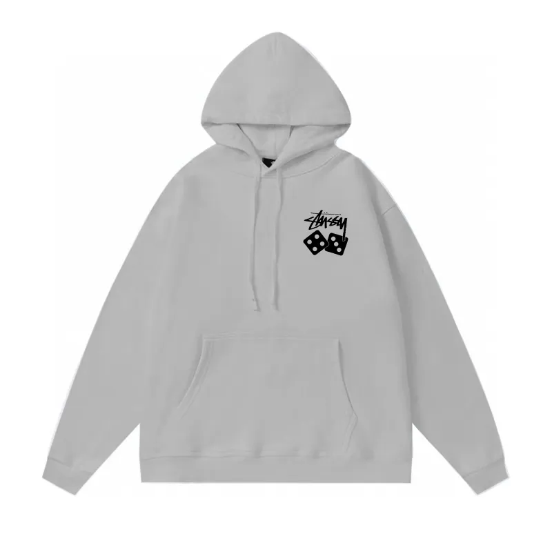 Stussy Dice Pigment Dyed Hoodie Grey