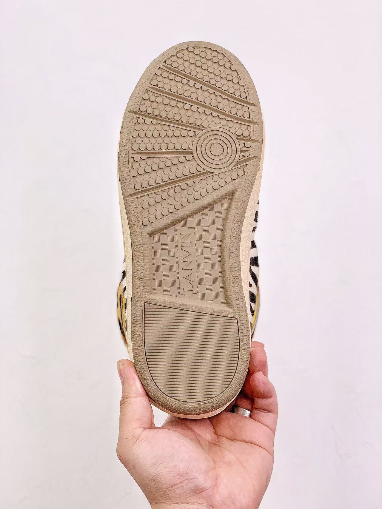Lanvin Curb Sneakers Leopard Print
