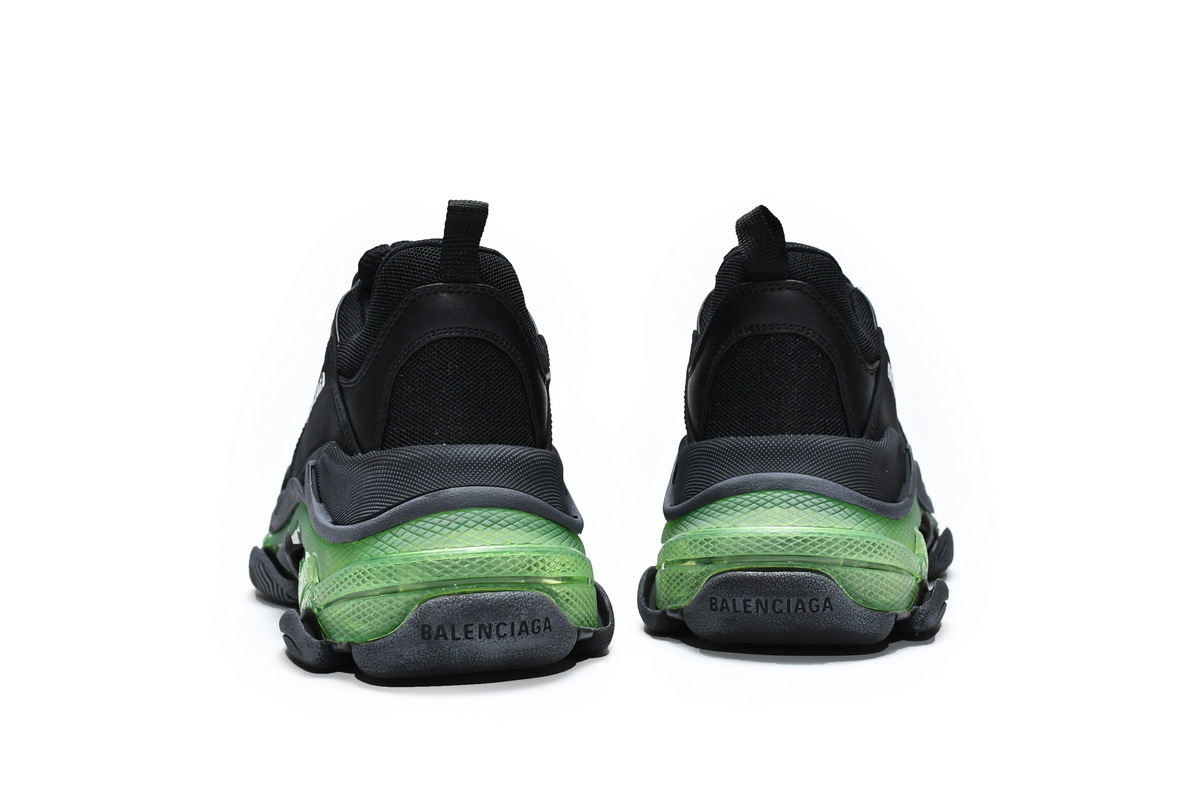 Balenciaga Triple S Black Green 544351 W09ON 1047