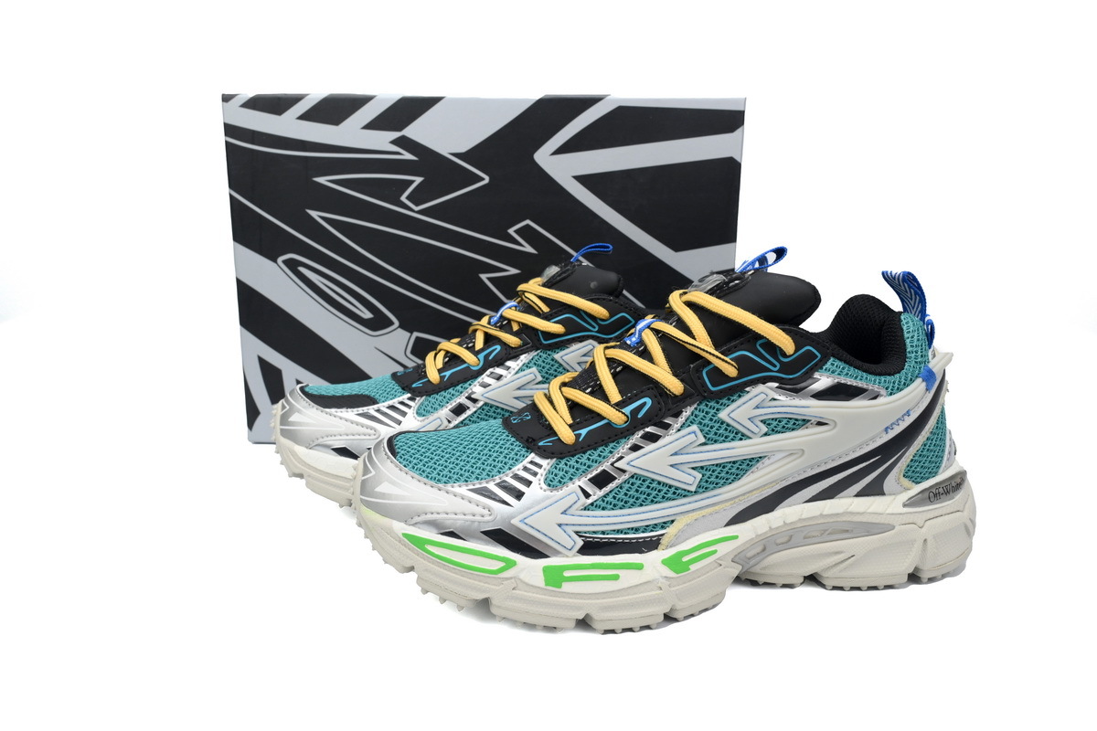 OFF-WHITE Be Right BacK Out Of Blue Green
