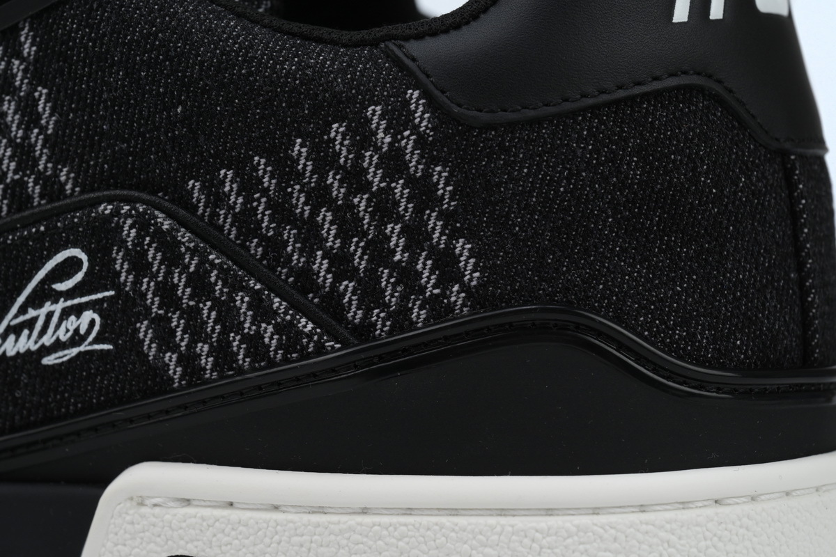 Louis Vuitton Trainer Black Damier 3D Denim