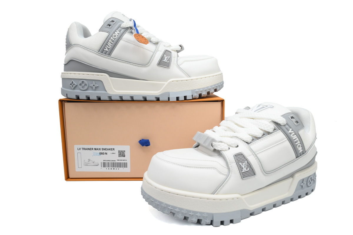 Louis Vuitton Trainer Maxi WMNS White Grey