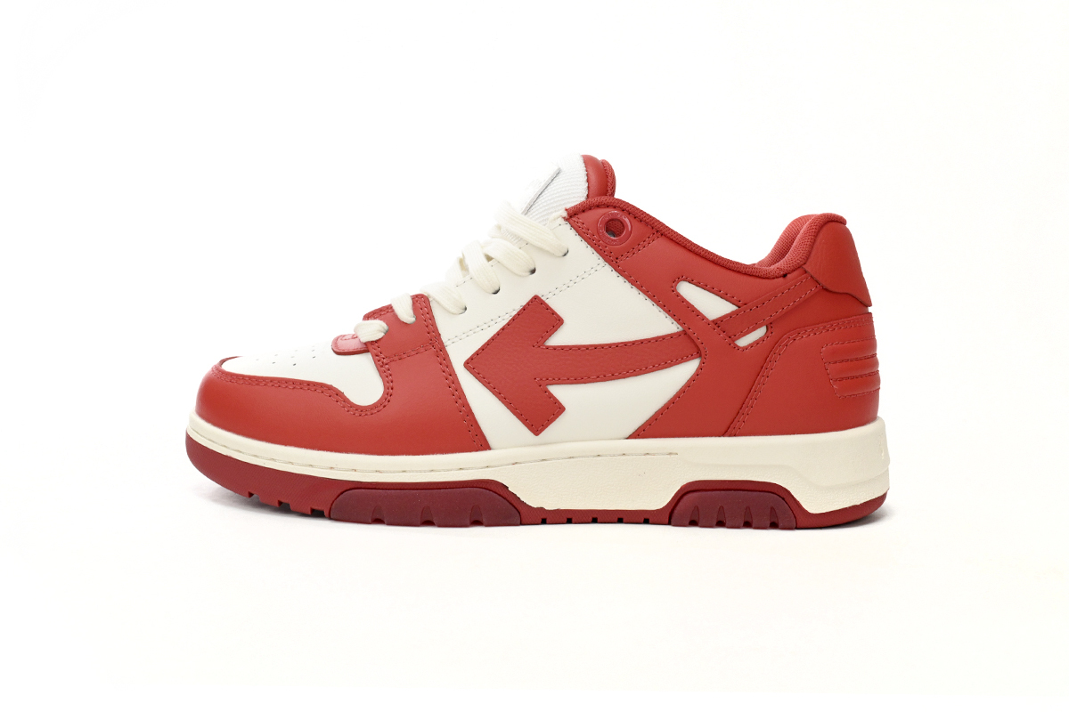 OFF-WHITE Out Of Office Red And White OMIA189F 22LE00 10128