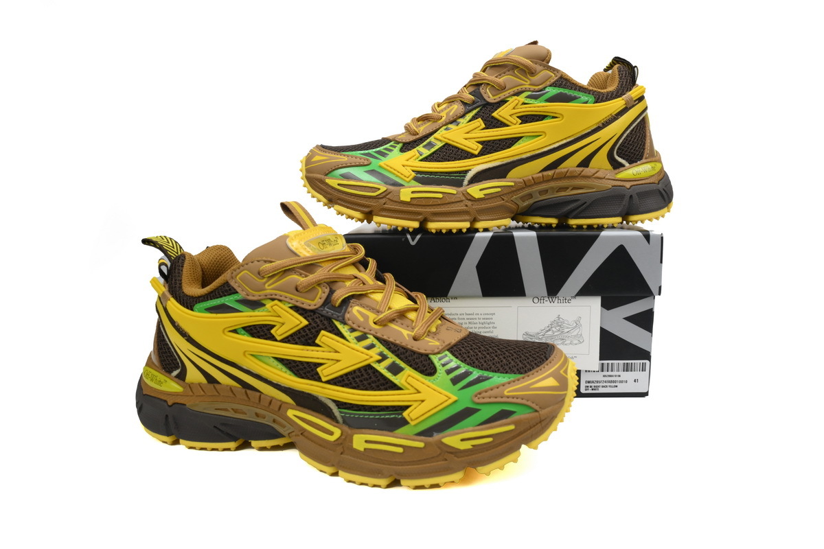 OFF-WHITE Be Right Back Black Yellow