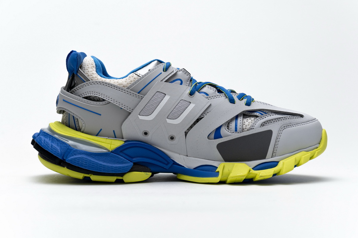 Balenciaga Track Tess S Grey Blue Yellow 542023 W1GB9 6509