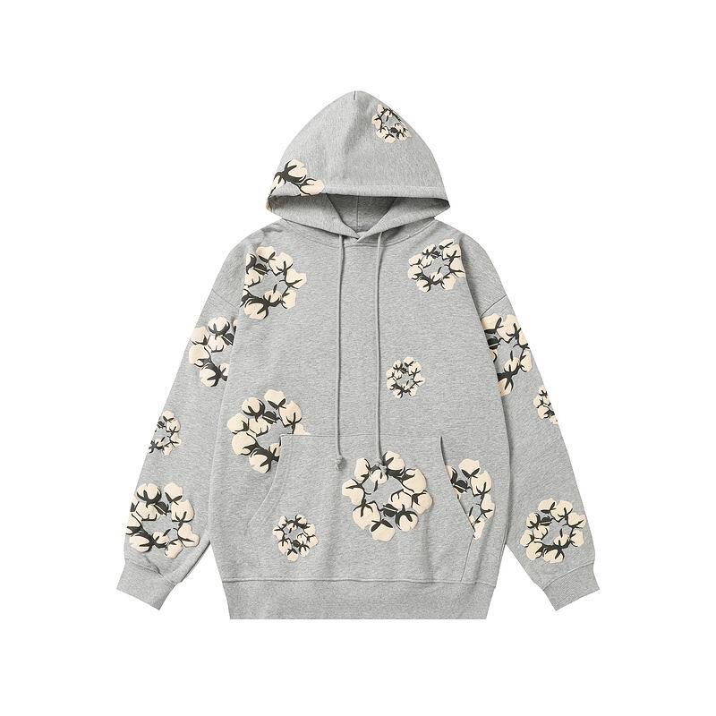 Denim Tears Cactus Tears Wreath Hoodie Grey