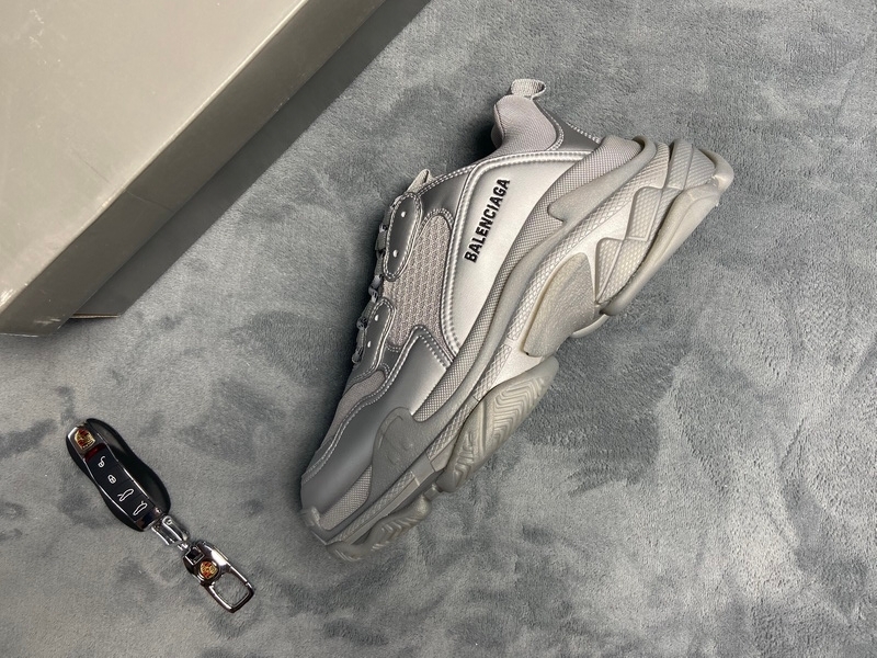 Balenciaga Triple S Light Gray Silver 536737 W2FS2 8100