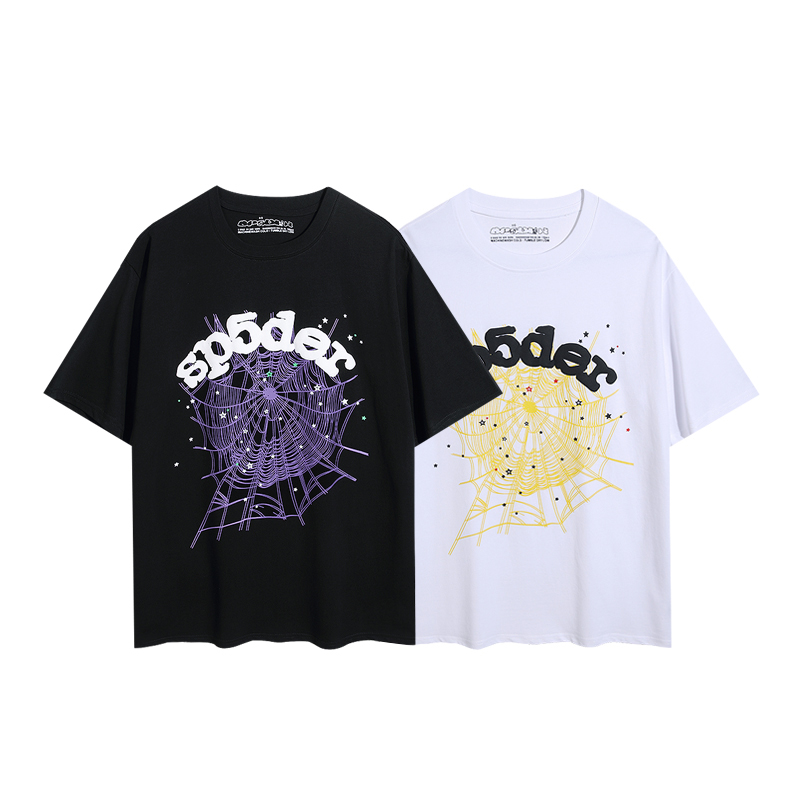Sp5der T-shirt black and white