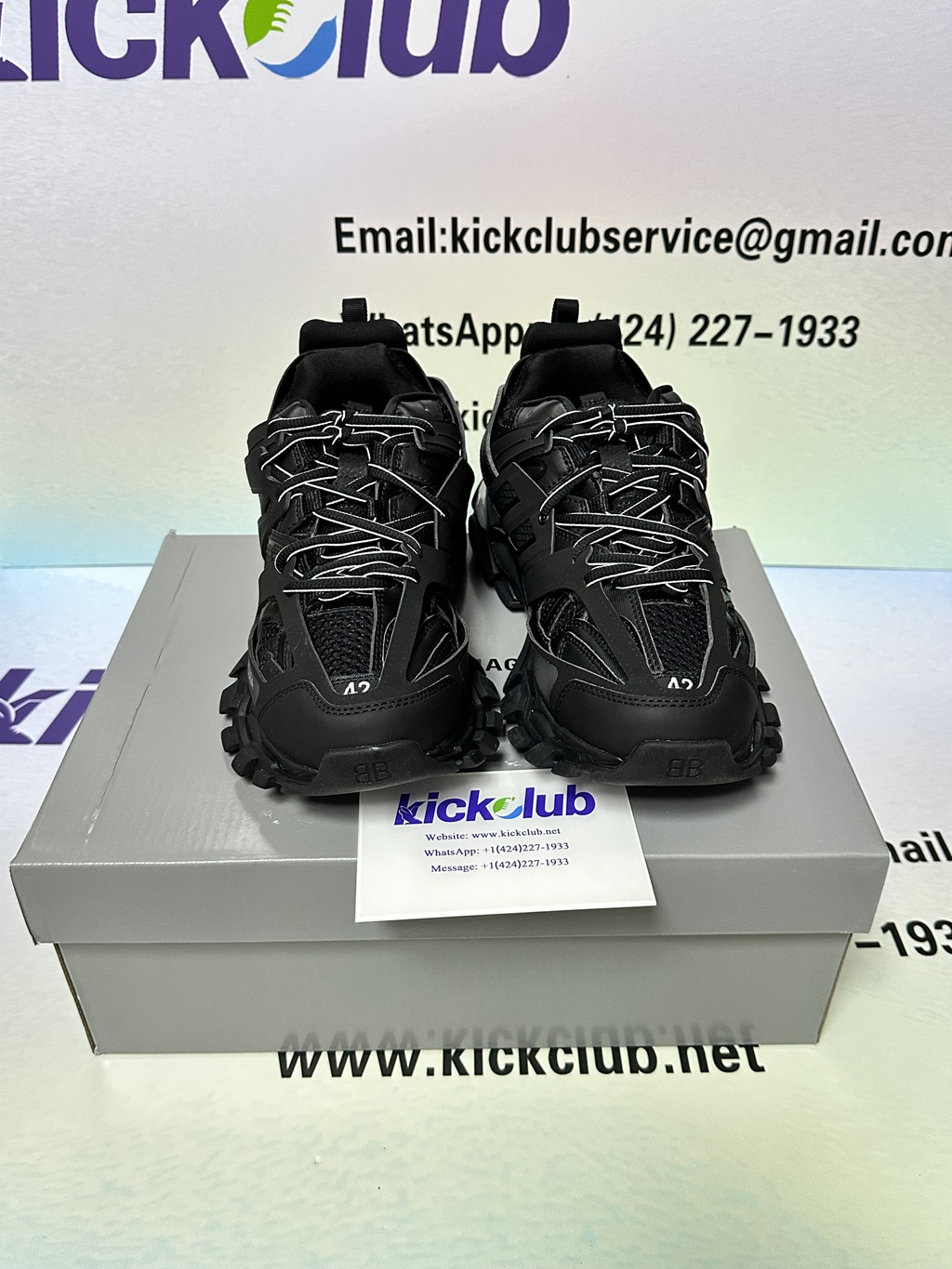 QC Pics: Balenciaga Track All Black with LED Light