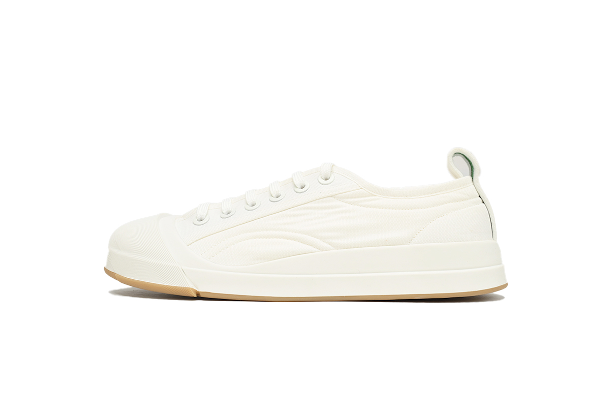 Bottega Veneta Low Top Sneaker All White