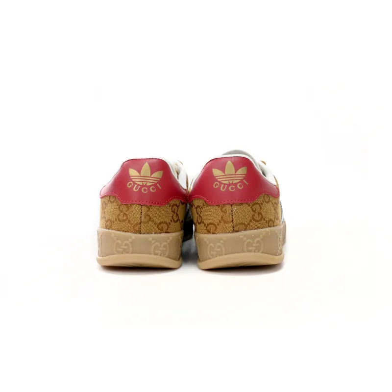Adidas x Gucci Gazelle Beige Brown GG Monogram