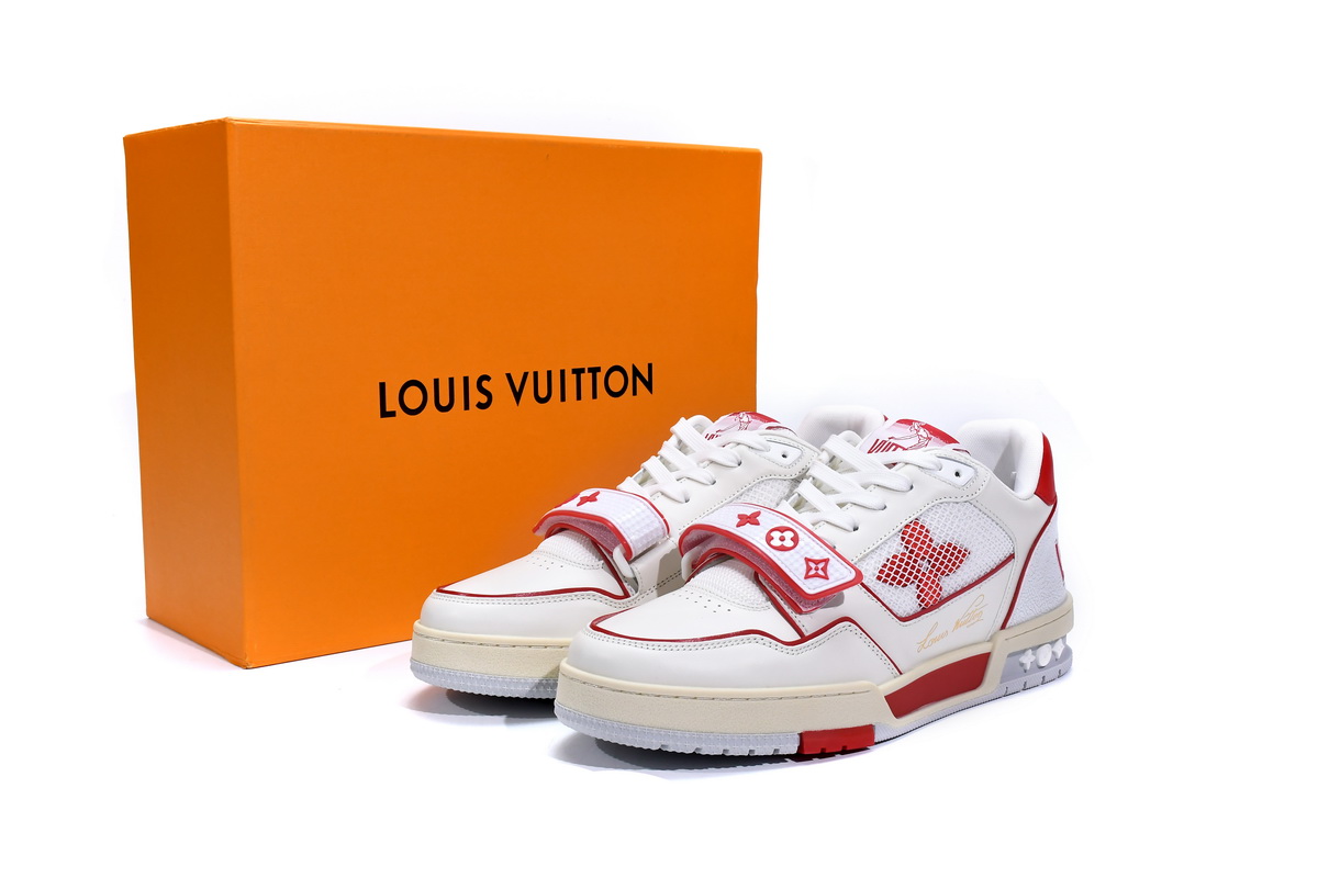Louis Vuitton Trainer Red Mesh 1A98VI
