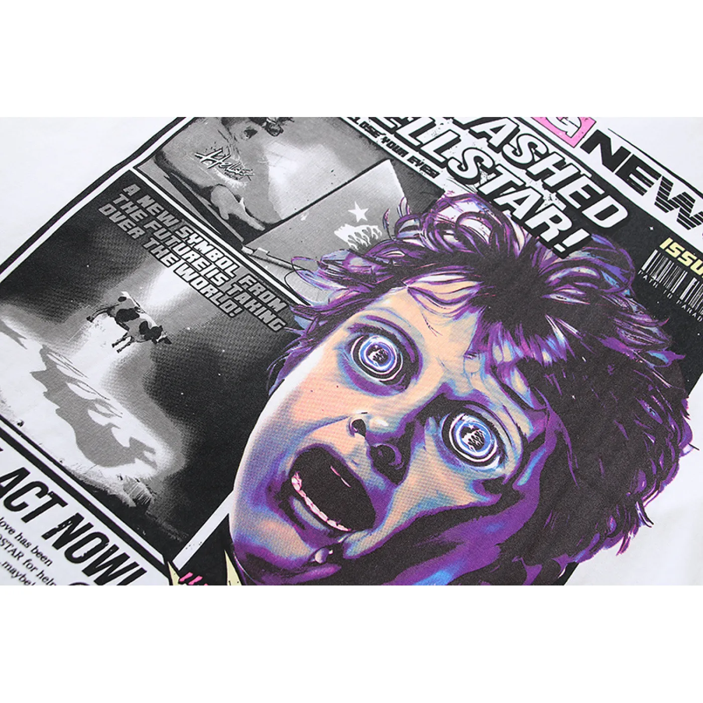 Hellstar Breaking News T-Shirt White