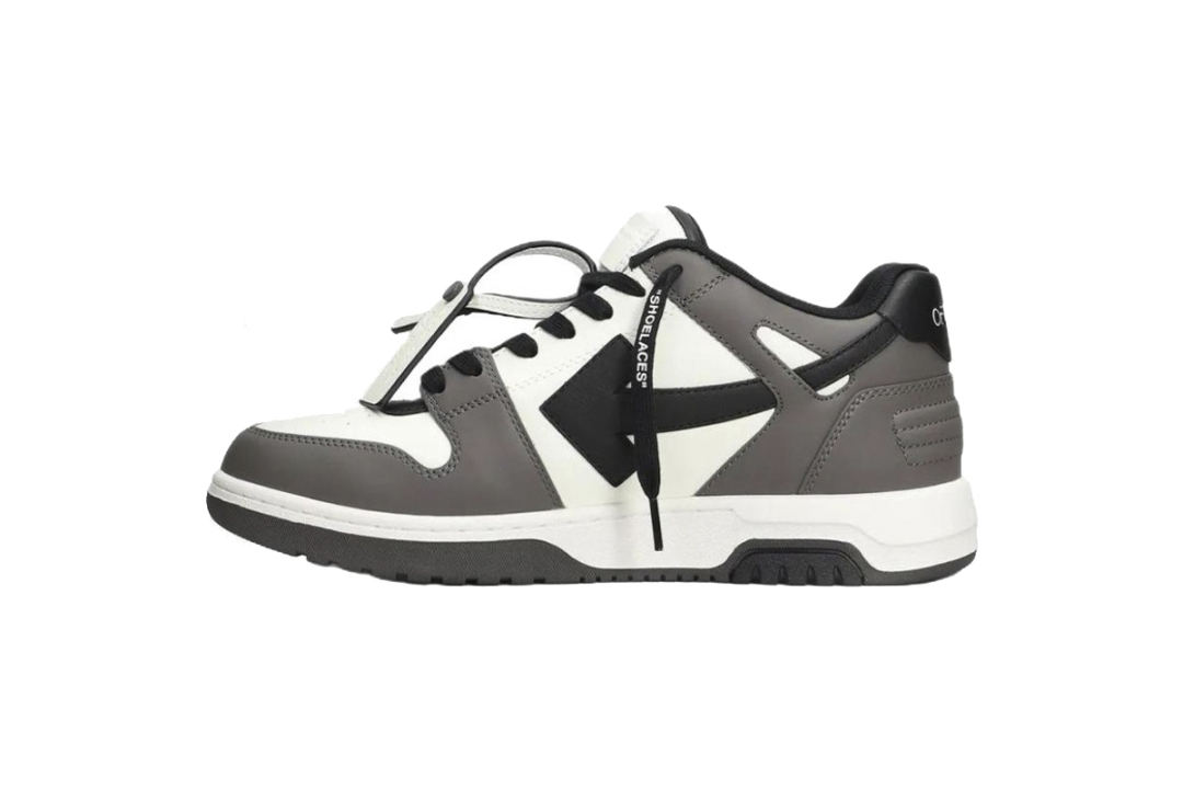 OFF-WHITE Out Of Office Low Tops Dark Gray Black OMIA189C 99LEA013 0710