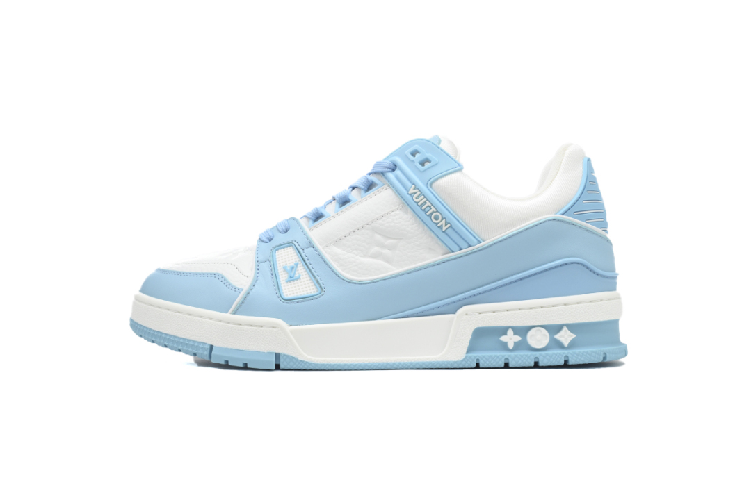 Louis Vuitton Trainer Low White Sky Blue