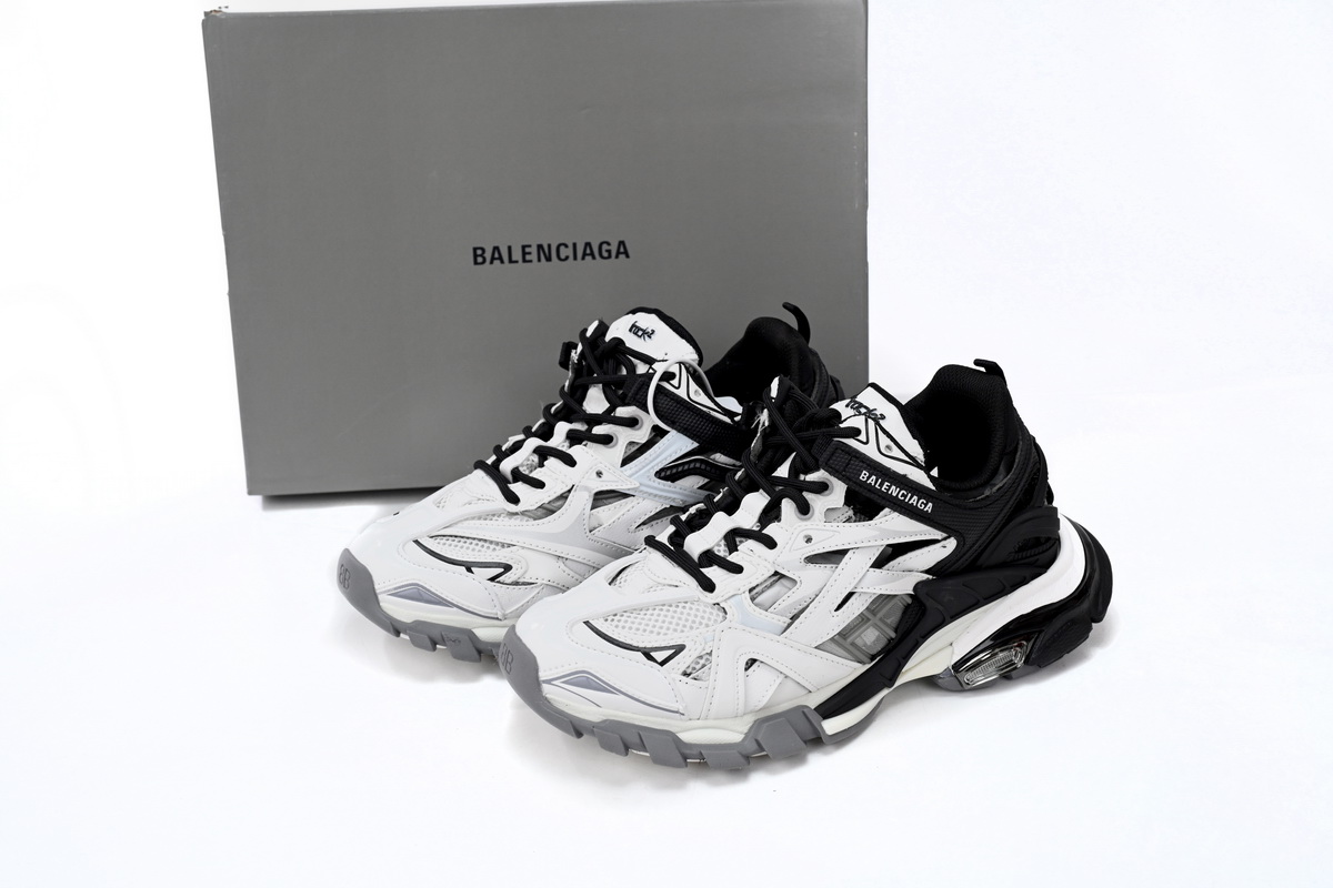 Balenciaga Track 2 Sneaker Black And White 568614 W2GN3 1090