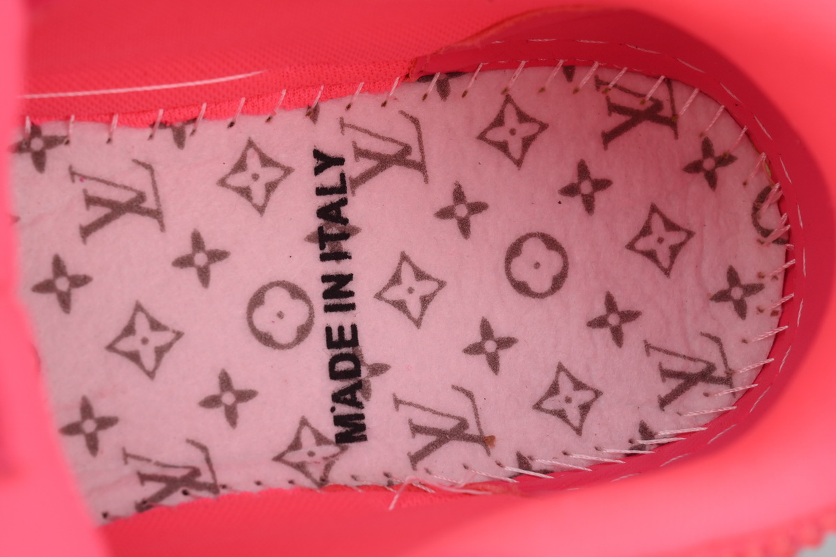 Louis Vuitton Trainer Pink Brown Rhinestone
