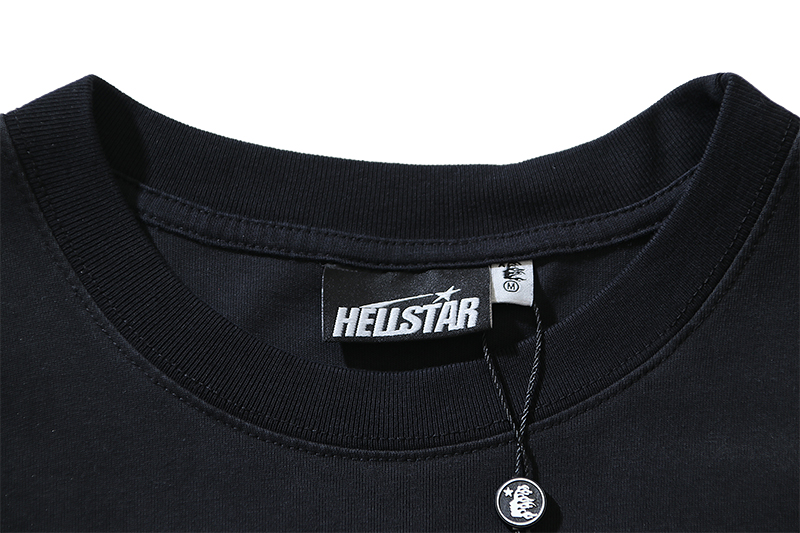 Hellstar Crack Print T-shirt Black