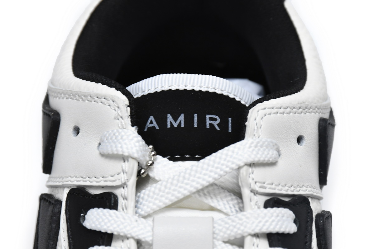 Amiri Skel Top Low White Black White