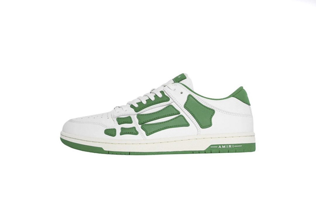Amiri Skel Top Low White Green