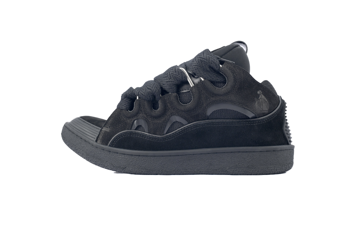 Lanvin Leather Curb Triple Black