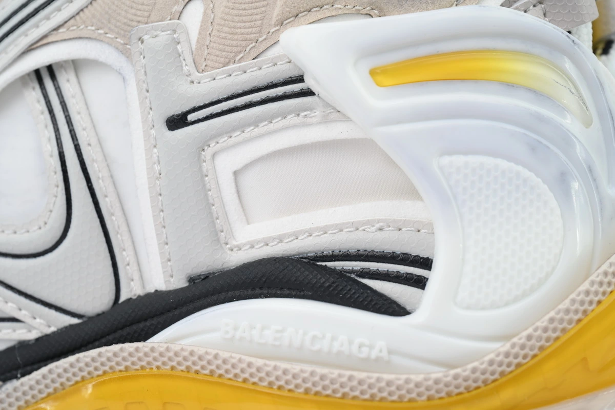 Balenciaga Runner Sneaker White Yellow 772767 W3RNY 9170