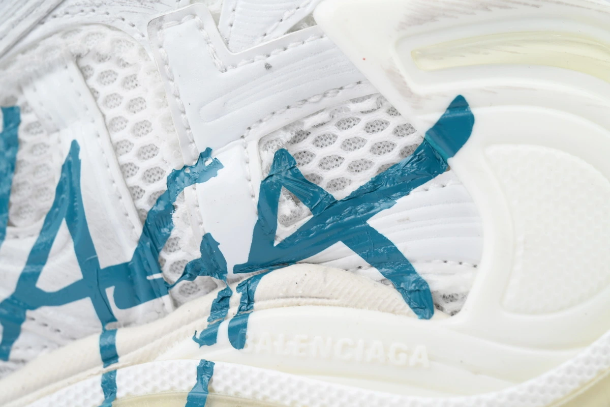 Balenciaga Runner Sneaker Graffiti-White Blue 772774 W3RBQ 9040