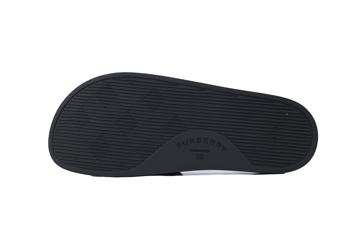 Burberry Check Slides Black