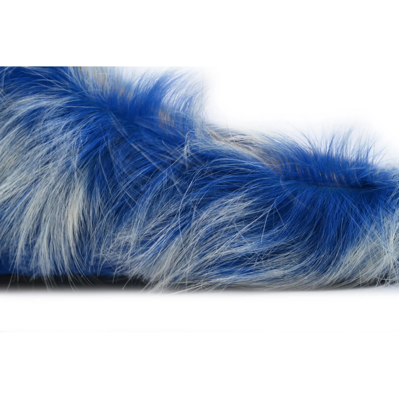 Marni Long-hair Calfskin Fussbett Tie Dye White Blue