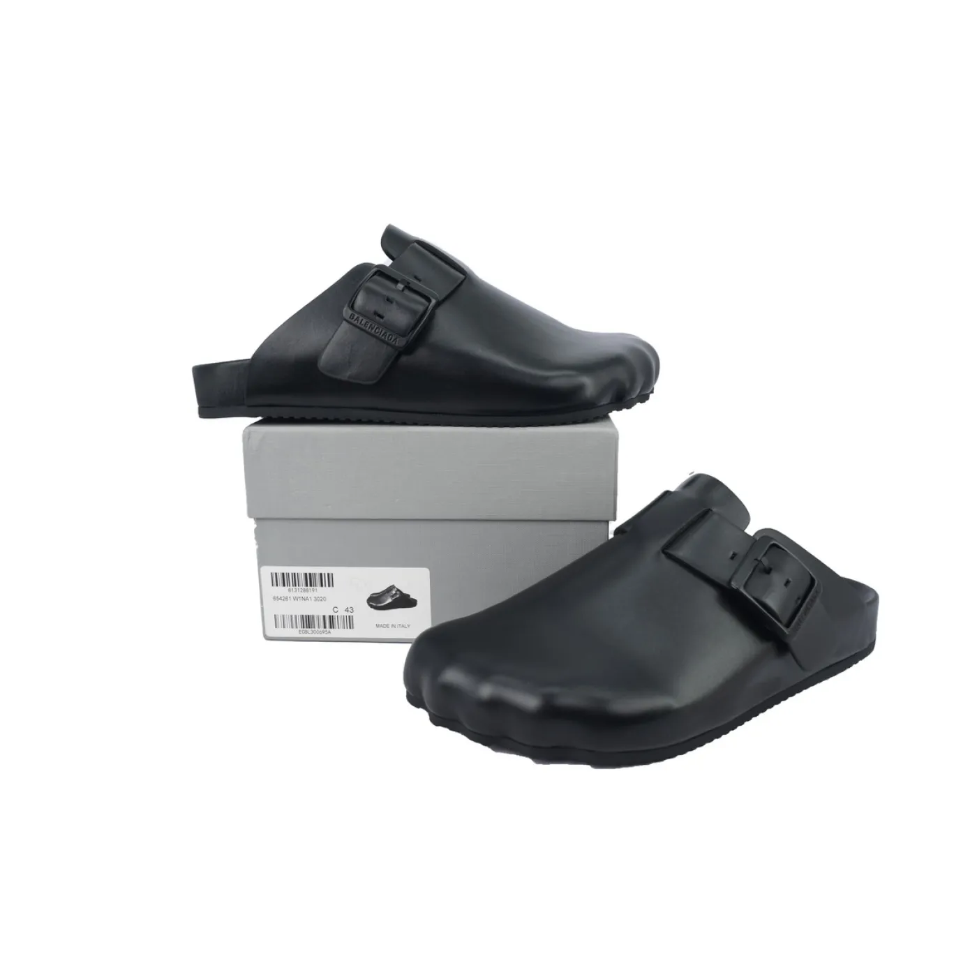Balenciaga Sunday Mule Black Matte Calfskin