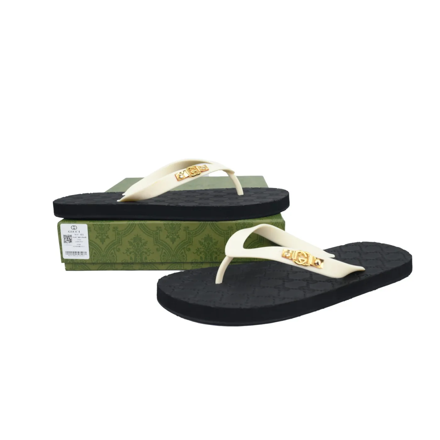 Gucci Double G Printed Black Rice