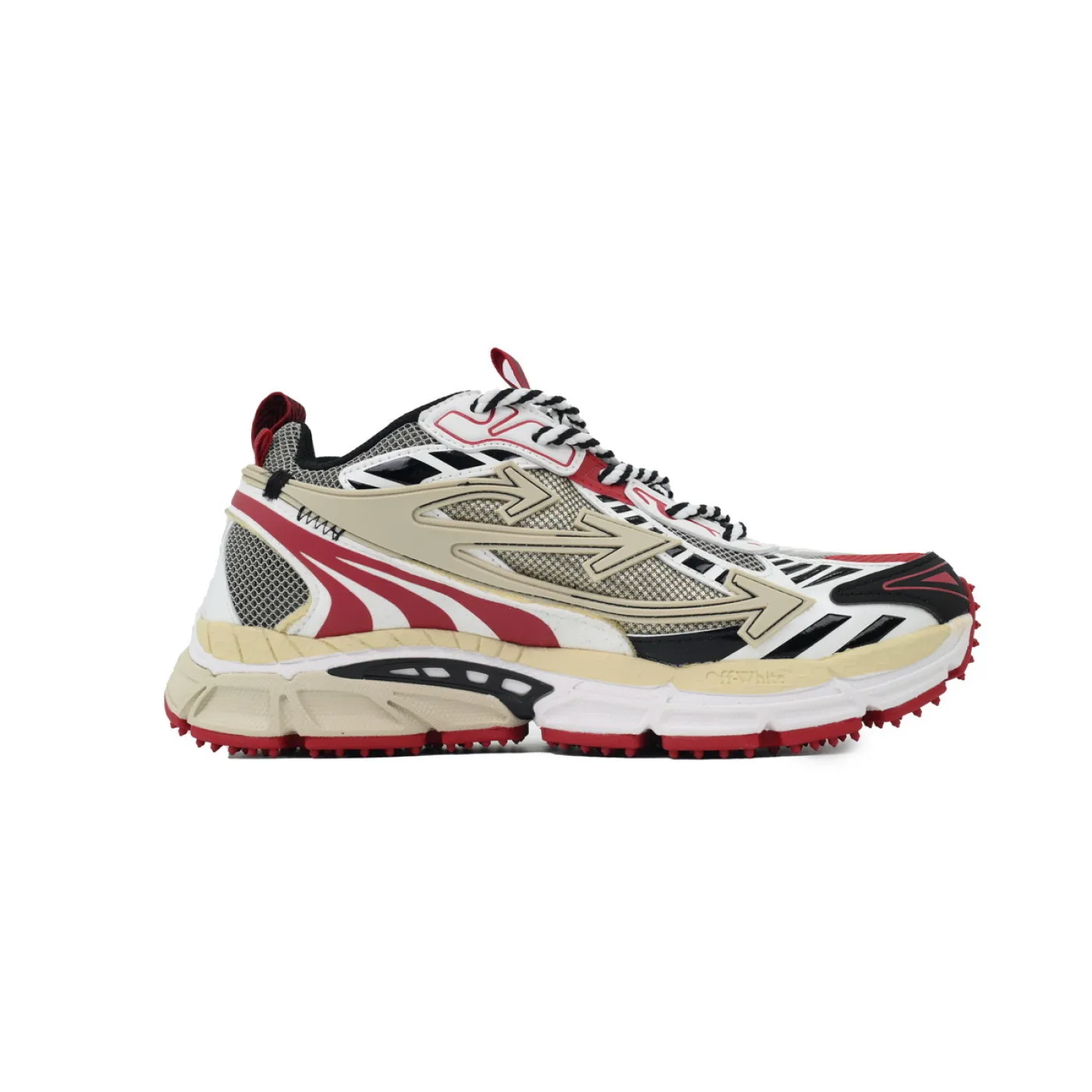 Off-White Be Right Back Khaki Red OMIA295C99 FAB000 0032