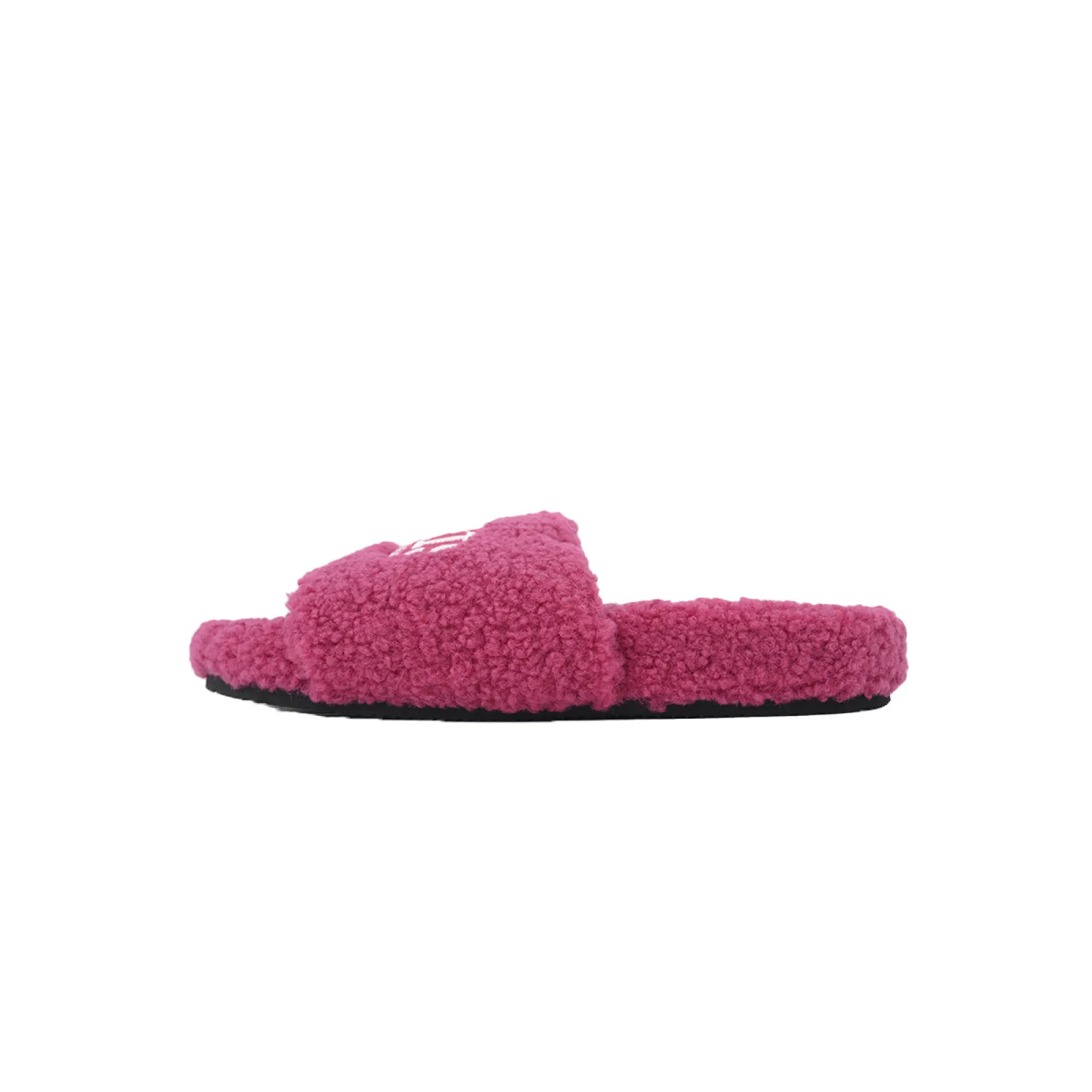 Balenciaga Cities Paris Furry Slide Bright Red
