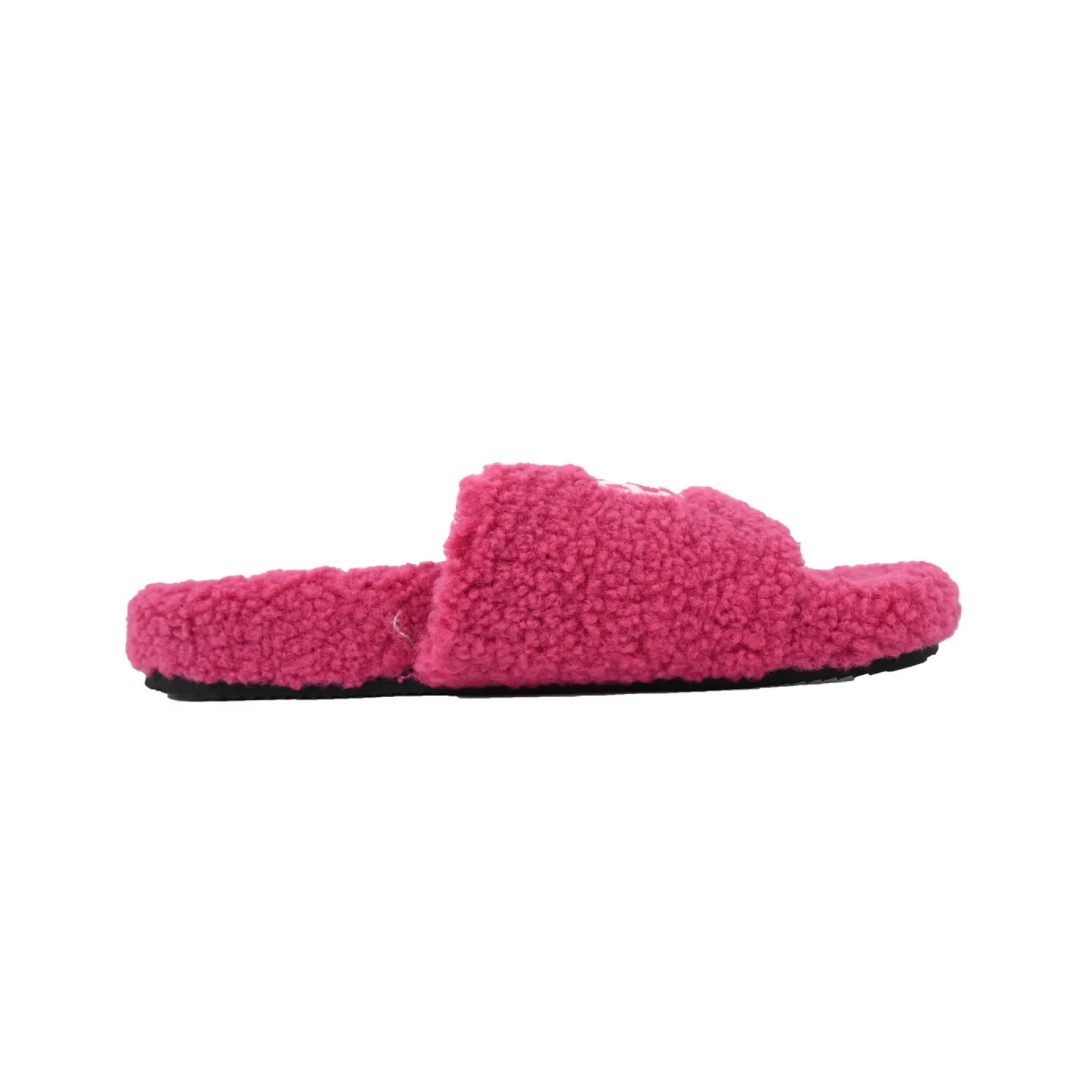 Balenciaga Cities Paris Furry Slide Bright Red