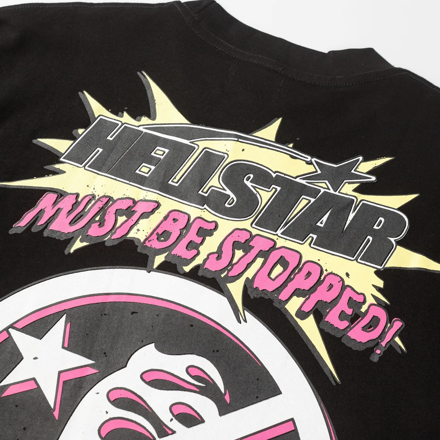 Hellstar Breaking News Long-Sleeve T-Shirt Black White
