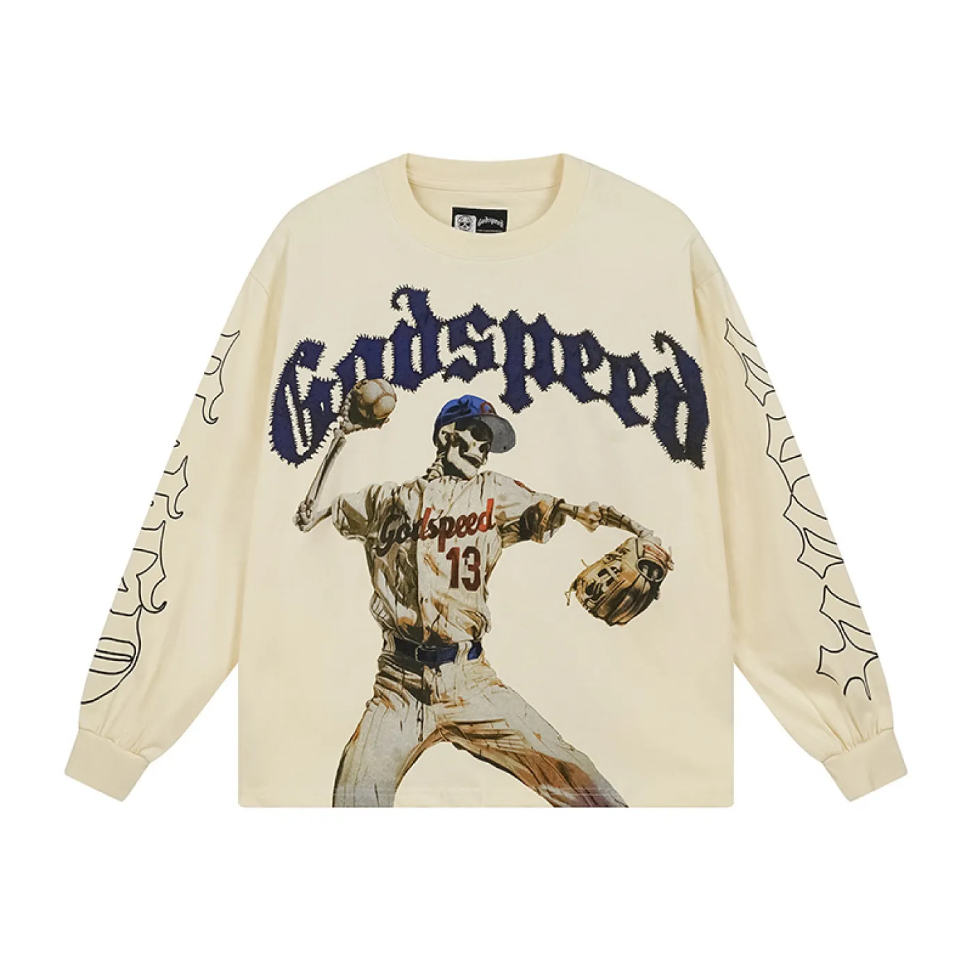 Godspeed Strike Out Long Sleeve T-shirt Bone