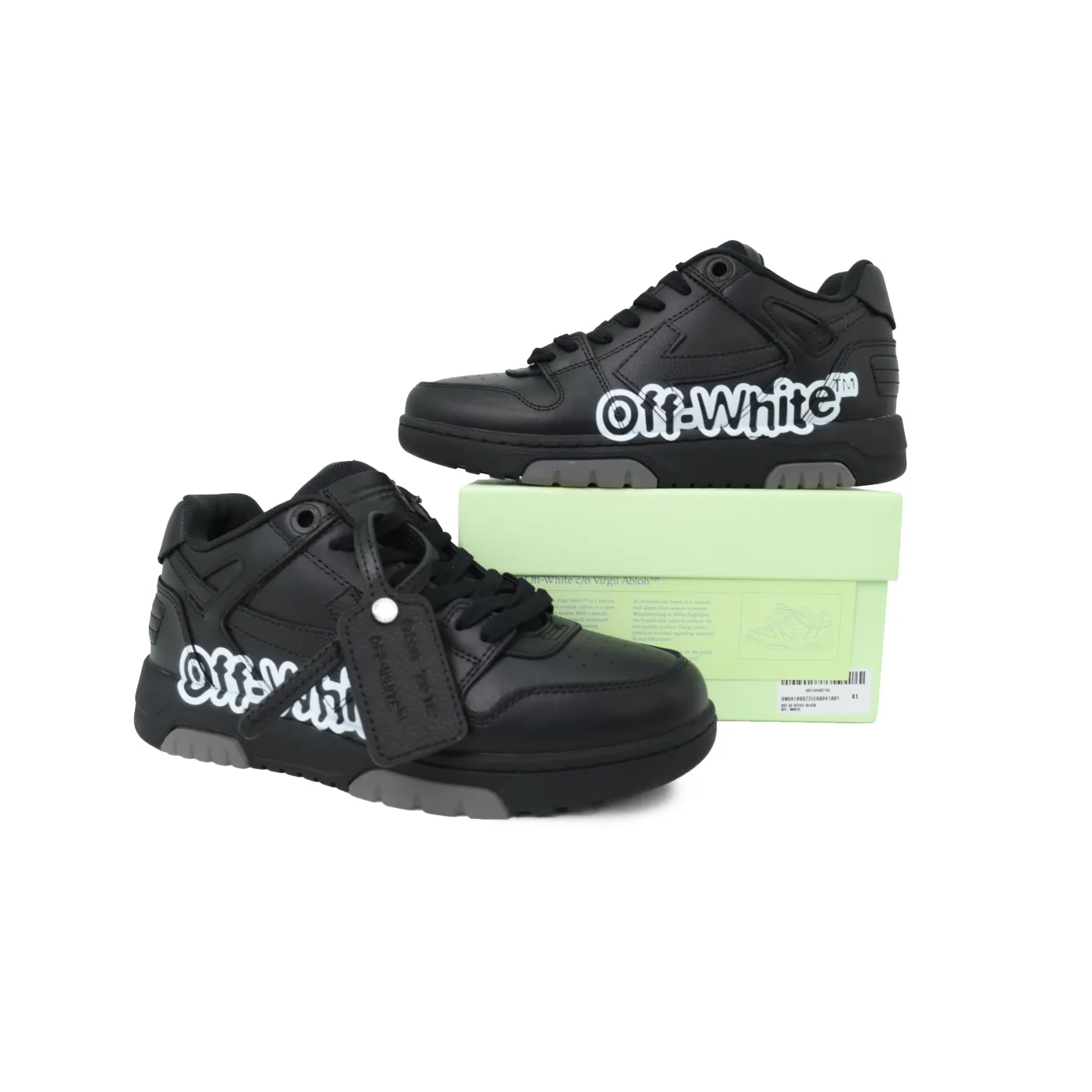 Off-White Out Of Office Black Print OMIA189S 22LEA004 1001